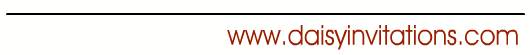 Invitations with Daisies